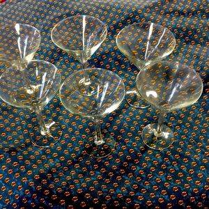 Six (6) Martini Glasses